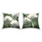 Puffy White Florets 2 PC Decorative Printed Throw Pillow Set Design by Liz Jardine, 18 x 7 x 18